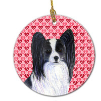 "Caroline's Treasures SS4505CO1 Papillon Ceramic Ornament, Multicolor"