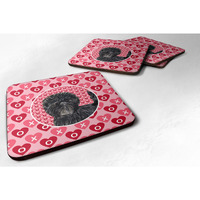 "Caroline's Treasures SS4511FC Affenpinscher Foam Coasters (Set of 4), 3.5"" H x 3.5"" W, Multicolor"