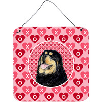 "Caroline's Treasures SS4512DS66 Tibetan Mastiff Aluminum Metal Wall or Door Hanging Prints, 6 x 6"", Multicolor"