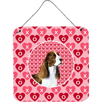 "Caroline's Treasures SS4513DS66 Springer Spaniel Aluminum Metal Wall or Door Hanging Prints, 6 x 6"", Multicolor"