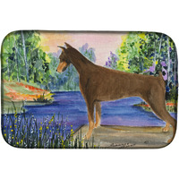 "Caroline's Treasures Doberman Dish Drying Mat, 14"" x 21"", Multicolor"