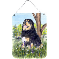 "Caroline's Treasures SS8106DS1216 Tibetan Mastiff Aluminium Metal Wall or Door Hanging Prints, 16"" x 12"", Multicolor"