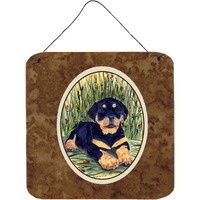 "Caroline's Treasures SS8107DS66 Rottweiler Aluminum Metal Wall or Door Hanging Prints, 6 x 6"", Multicolor"