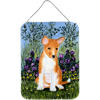 "Caroline's Treasures SS8108DS1216 Basenji Aluminium Metal Wall or Door Hanging Prints, 16"" x 12"", Multicolor"