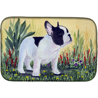 "Caroline's Treasures French Bulldog Dish Drying Mat, 14 x 21, Multicolor"