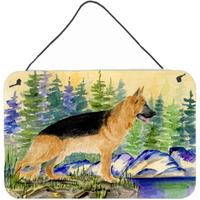 "Caroline's Treasures German Shepherd Indoor Aluminum Metal Wall or Door Hanging Prints, 8 x 12"", Multicolor"