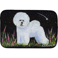 "Caroline's Treasures Bichon Frise Dish Drying Mat, 14"" x 21"", Multicolor"