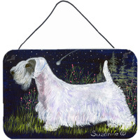 "Caroline's Treasures SS8145DS812 Sealyham Terrier Indoor Aluminum Metal Wall or Door Hanging Prints, 8 x 12"", Multicolor"