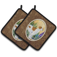 "Caroline's Treasures Setter Pair of Pot Holders SS8146PTHD, 7.5HX7.5W, Multicolor"
