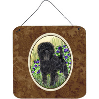 "Caroline's Treasures SS8151DS66 Affenpinscher Aluminum Metal Wall or Door Hanging Prints, 6 x 6"", Multicolor"