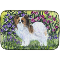 "Caroline's Treasures Papillion Dish Drying Mat, 14 x 21, Multicolor"