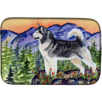 "Caroline's Treasures Alaskan Malamute Dish Drying Mat, 14"" x 21"", Multicolor"