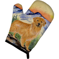 "Caroline's Treasures SS8163OVMT Golden Retriever Oven Mitt, 12"" by 8.5"", Multicolor"