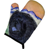 "Caroline's Treasures SS8191OVMT Chow Oven Mitt, 12"" by 8.5"", Multicolor"