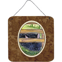 "Caroline's Treasures SS8193DS66 Scottish Terrier Aluminum Metal Wall or Door Hanging Prints, 6 x 6"", Multicolor"