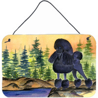 "Caroline's Treasures SS8196DS812 Poodle Indoor Aluminum Metal Wall or Door Hanging Prints, 8 x 12"", Multicolor"