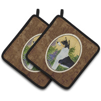 "Caroline's Treasures Basenji Pair of Pot Holders SS8201PTHD, 7.5HX7.5W, Multicolor"