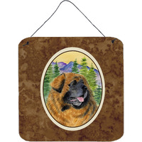"Caroline's Treasures Leonberger Aluminum Metal Wall or Door Hanging Prints, 6 x 6"", Multicolor"