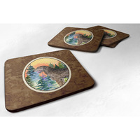 "Caroline's Treasures SS8205FC Irish Wolfhound Foam Coasters (Set of 4), 3.5"" H x 3.5"" W, Multicolor"
