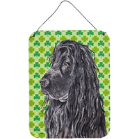 "Caroline's Treasures English Cocker Spaniel St Patrick's Irish Wall or Door Hanging Prints, 16"" x 12"""