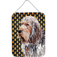 "Caroline's Treasures SC9660DS1216 Otterhound Candy Corn Halloween Wall or Door Hanging Prints, 16"" x 12"""