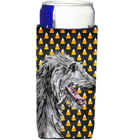 Scottish Deerhound Candy Corn Halloween Ultra Beverage Insulators for slim cans SC9669MUK