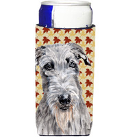 Scottish Deerhound Fall Leaves Ultra Beverage Insulators for slim cans SC9682MUK