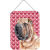 "Caroline's Treasures Shar Pei Hearts and Love Wall or Door Hanging Prints, 16"" x 12"""