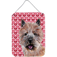 "Caroline's Treasures Norwich Terrier Hearts and Love Wall or Door Hanging Prints, 16"" x 12"""