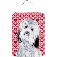 "Caroline's Treasures Havanese Hearts and Love Wall or Door Hanging Prints, 16"" x 12"""
