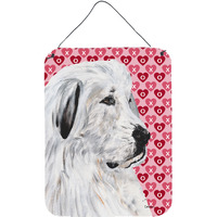 "Caroline's Treasures Great Pyrenees Hearts and Love Wall or Door Hanging Prints, 16"" x 12"""