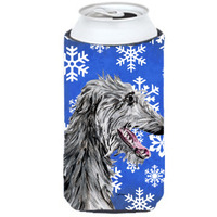 Scottish Deerhound Winter Snowflakes Tall Boy Beverage Insulator Hugger SC9789TBC