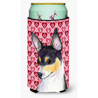 Chihuahua Hearts Love and Valentine's Day Portrait  Tall Boy Beverage Insulator Beverage Insulator Hugger
