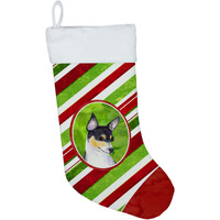 "Caroline's Treasures SS4587-CS Chihuahua Winter Snowflakes Christmas Stocking, 11 x 18"", Multicolor"