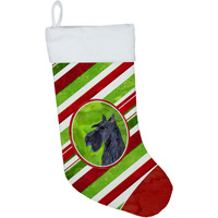 "Caroline's Treasures SS4598-CS Scottish Terrier Winter Snowflakes Christmas Stocking, 11 x 18"", Multicolor"