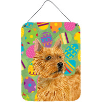"Caroline's Treasures Norwich Terrier Easter Eggtravaganza Wall or Door Hanging Prints, 16"" x 12"", Multicolor"