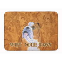 "Caroline's Treasures Bulldog English Wipe your Paws Floor Mat, 19"" x 27"", Multicolor"