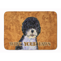 "Caroline's Treasures Portuguese Water Dog Wipe your Paws Floor Mat, 19"" x 27"", Multicolor"