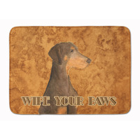 "Caroline's Treasures Chocolate Natural Ear Doberman Floor Mat, 19"" x 27"", Multicolor"