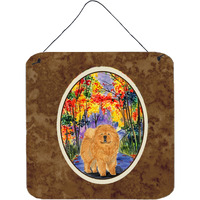 "Caroline's Treasures SS7001DS66 Chow Chow Aluminum Metal Wall or Door Hanging Prints, 6 x 6"", Multicolor"