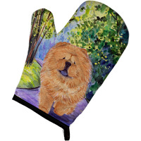 "Caroline's Treasures SS7003OVMT Chow Oven Mitt, 12"" by 8.5"", Multicolor"