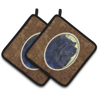 "Caroline's Treasures Chow Pair of Pot Holders SS7008PTHD, 7.5HX7.5W, Multicolor"
