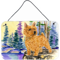 "Caroline's Treasures SS8011DS812 Norwich Terrier Indoor Aluminum Metal Wall or Door Hanging Prints, 8 x 12"", Multicolor"
