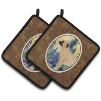 "Caroline's Treasures Anatolian Shepherd Pair of Pot Holders SS8012PTHD, 7.5HX7.5W, Multicolor"