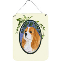 "Caroline's Treasures SS8024DS1216 Cavalier Spaniel Aluminium Metal Wall or Door Hanging Prints, 16"" x 12"", Multicolor"