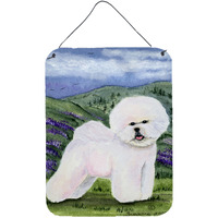 "Caroline's Treasures SS8025DS1216 Bichon Frise Aluminium Metal Wall or Door Hanging Prints, 16"" x 12"", Multicolor"