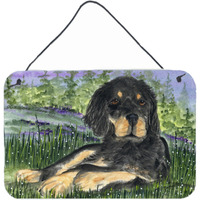 "Caroline's Treasures Gordon Setter Indoor Aluminum Metal Wall or Door Hanging Prints, 8 x 12"", Multicolor"