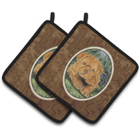 "Caroline's Treasures Dogue De Bordeaux Pair of Pot Holders SS8032PTHD, 7.5HX7.5W, Multicolor"