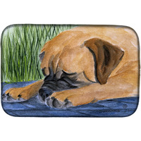 "Caroline's Treasures Bullmastiff Dish Drying Mat, 14"" x 21"", Multicolor"