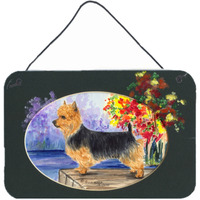 "Caroline's Treasures Australian Terrier Indoor Aluminum Metal Wall or Door Hanging Prints, 8 x 12"", Multicolor"